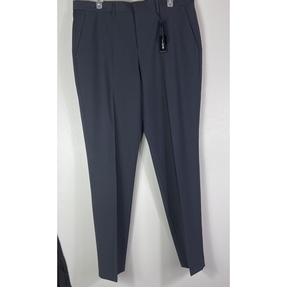 Express Photographer Pants Men 34x34 Slim Fit Gray Wool Blend Performance